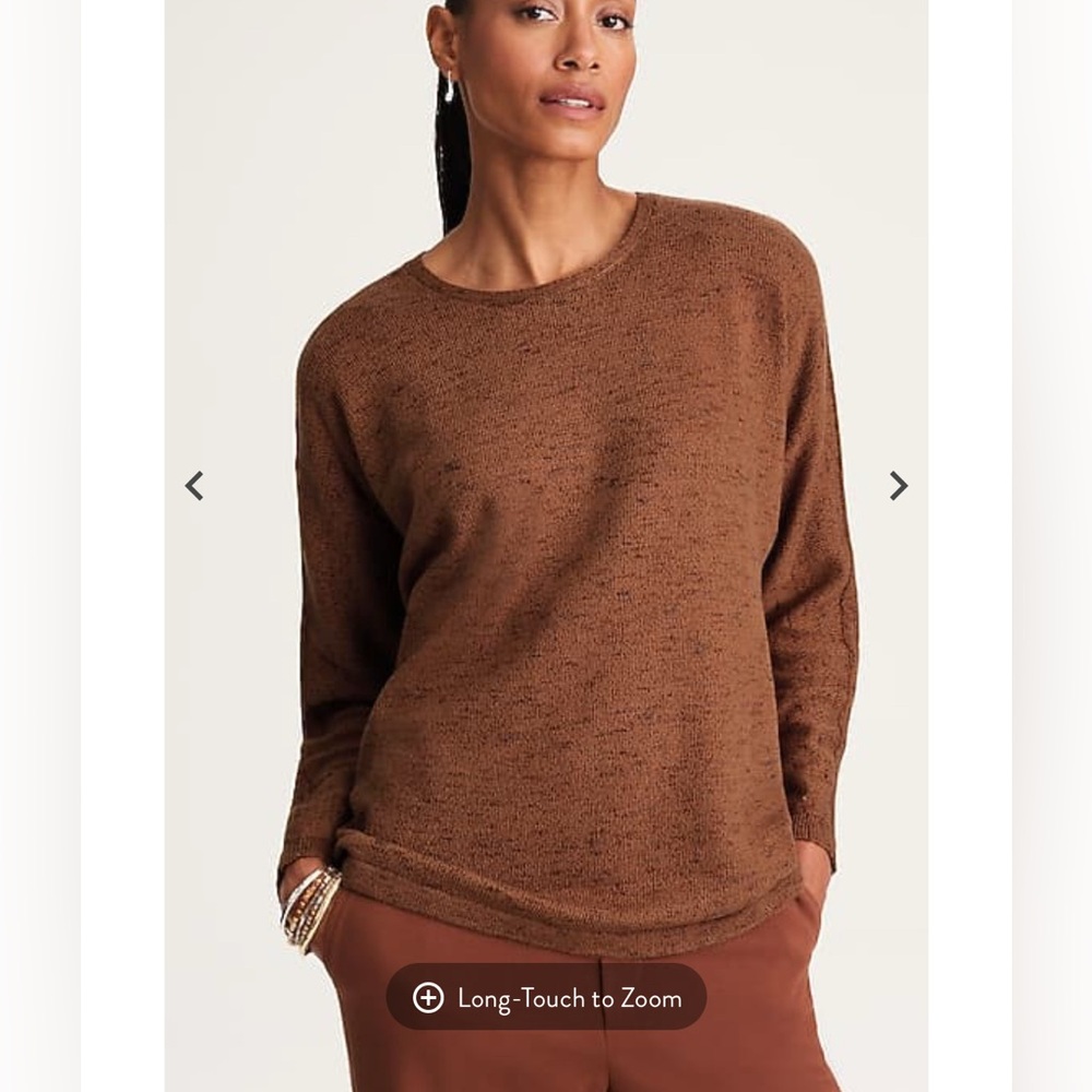 Jjill Wearever Dolman Sleeve Sweater in Saddle Multi| Size: L - Picture 1 of 4
